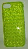 Case Flip Case Apple Iphone 4/4S/5 clear Green with wavy designs (OEM)